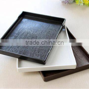 Plastic Melamine Rectangular Non-Slip Serving Tray