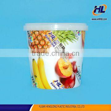 Plastic round food bucket