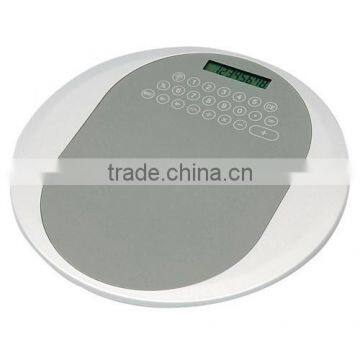 Hot plastic digital calculator with mouse pad