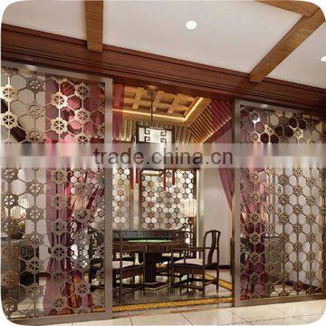 Hot Sale Laser Cut Stainless Steel Living Room Partition Design photo-2