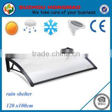 High quality polycarbonate roof awning with aluminium frame,awning bracket