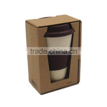 400ml Biodegradable Bamboo Fiber Coffee Cups for Gift Promotion photo-4