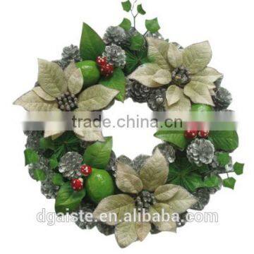 Hot Sale Chistmas Decoration Wreath Artificial Festival Party Ornament Garland photo-3