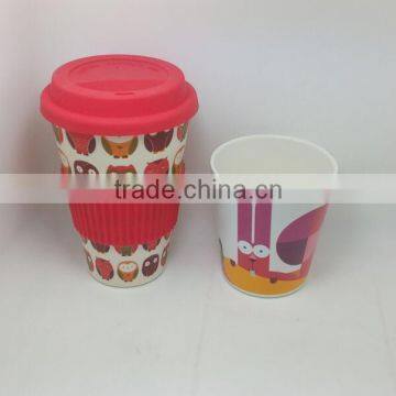Hot-sell Eco Bamboo Fiber Coffee Cup With Print photo-3