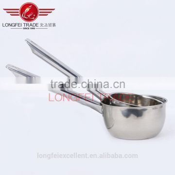 factory stocked two different size stainless steel soup/milk boilling pot