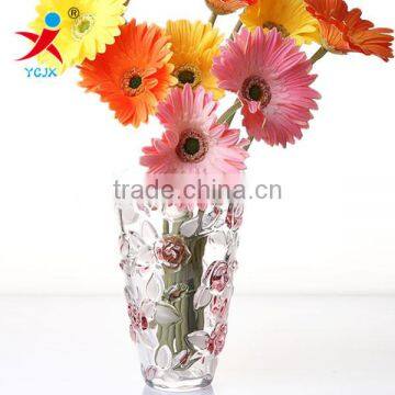 useful clear transparent large glass vase/ flower in different container/ home decorations