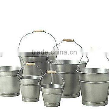 5L galvanized water bucket