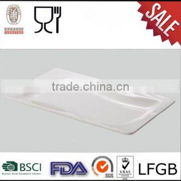 hotel use melamine wavy edge restaurant plates,white dinner plate