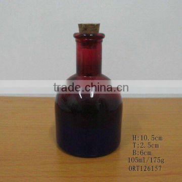 clored glass scent bottle