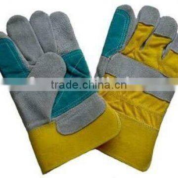 Double palm leather safety glove ZM-B8