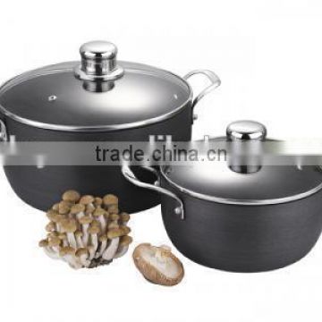 4pcs pressed aluminum nonstick sauce pot set