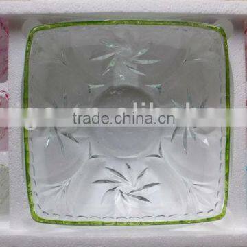 JK042 7pcs Glass Bowl Set With Spray Deco photo-2