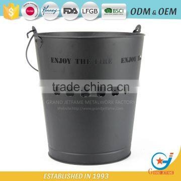 Ash Bucket With Lid Metal Wooden Ash Bucket With Handle photo-3