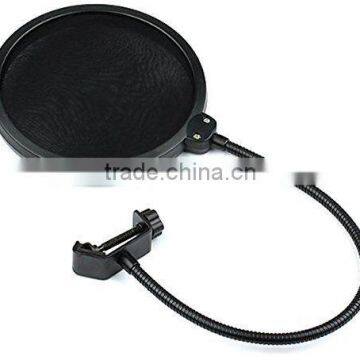 Double Layer Studio Microphone Mic Wind Screen Mask Gooseneck Shield Pop Filter photo-2