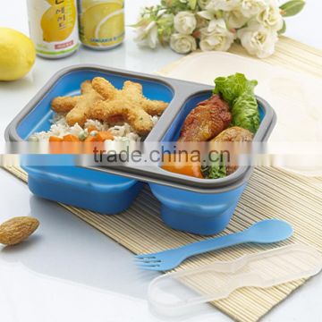 Silicone Tableware Food Grade Microwavable Foldable Food Storage/Preserving Box