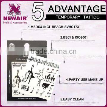 Beauty Makeup Cool Waterproof Temporary Tattoo Stickers for Girls and Man photo-3