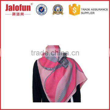 Promotion Gift Custom Digital Printing 90*90 Muslim Silk Scarf