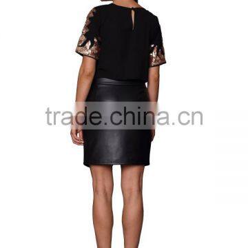 2015 New Design Fashion Women Sequin Tops for Summer photo-3