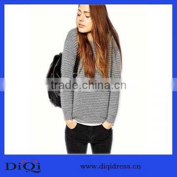 Wool Blended Thick Needle Jumper Ladies Trendy Hoddy New Fashion Women Apparel