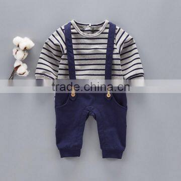 New Arrival Product Striped Newborn Clothing Overalls Baby Jumpsuits photo-3