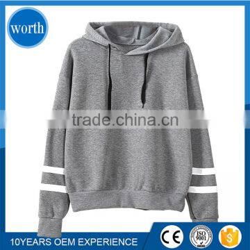 2017 oem china wholesale without hooded pollover lines sweatshirt/hoodies made in china