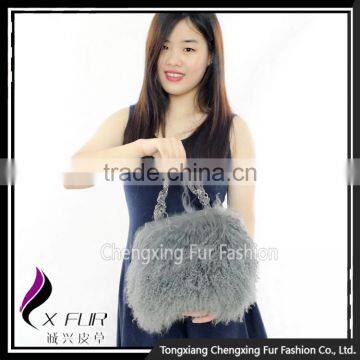 CX-H-04A Wholesale Genuine Mongolian Lamb Fur Women Handbags