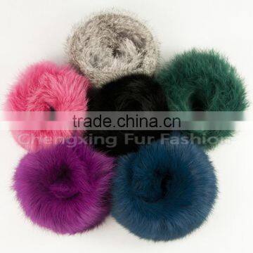 CX-A-28D Kids Women Cute Knitted Genuine Rabbit Fur Wrist Cuff photo-6