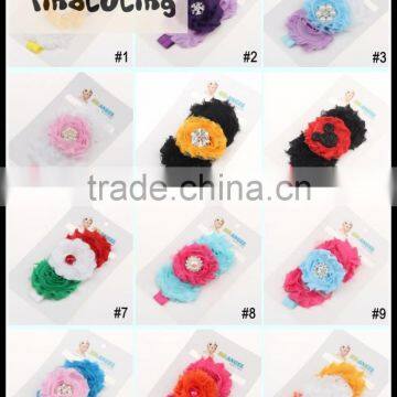 2015 new design baby hair accessories with flower hair accessories wholesale china