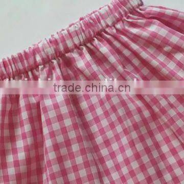 Wholesale Children's Boutique Clothing Girls Palid Skirt Match Headband Cotton Skirts photo-4