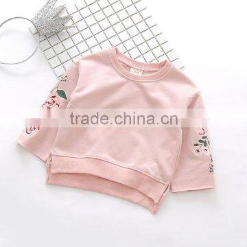 2-8 Years 2017 New Wholesale Autumn Cotton Good Quality Embroidery Flowers Kids Girls Coats photo-3