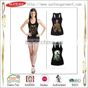 New Arrival Customized Women Tight Print Tank Top