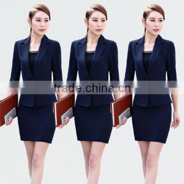 custom chantilly office ladies two pieces set business women skirt formal suits