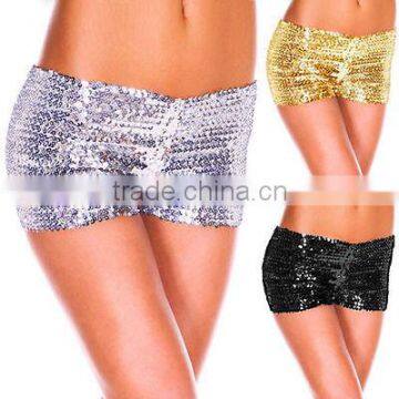 Walson Sexy Metallic Sequins Clubwear Party Stretch Shorts Hot Pants 9 Colors photo-6