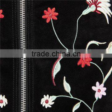 2017 OEM Spring Flowers-embroidered A Line Skirt With Metallic Details photo-5