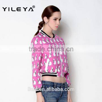 Latest Autumn Crop Style Causal Fashionable Jackets Women 2015 photo-6