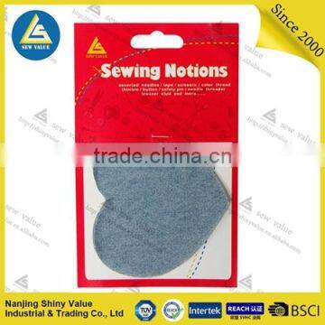 Heart Shaped Different Colors Custom Iron on Denim Patches photo-2