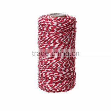 Wholesale High Quality Colored Red Stripe Cotton Jewelry Sewing Thread Cord