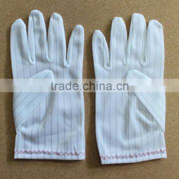 Antistatic stripe gloves