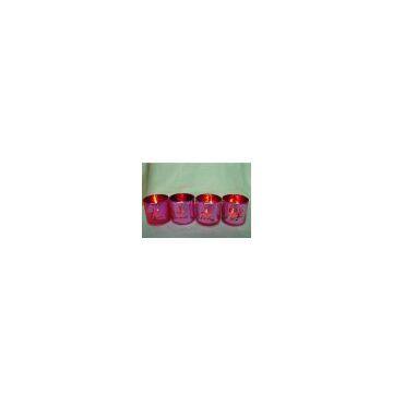 Sell Glass Candle Cups With Chinese Style