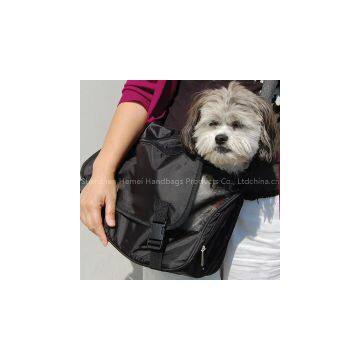 Black Messenger Bag Pet Carry Bag