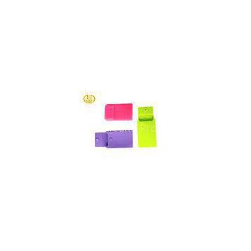 Purple / Pink Printed Silicone Gifts , business Name Card Holder