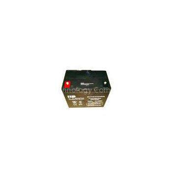 Green military Battery lead acid , 12V 75Ah lawn tractor battery