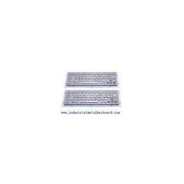 Dust-proof 64 Key Industrial Metal Keyboard , Overall 324 x 134mm