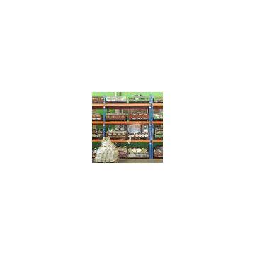 industrial heavy duty storage shelves with wood board / cargo cage / pallet