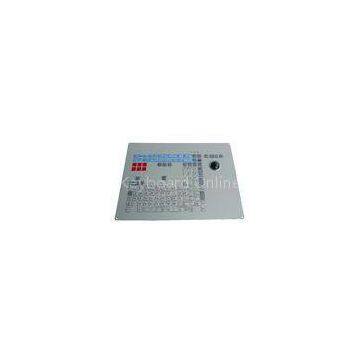 127 keys with trackball Industrial Membrane keyboard panel mounted