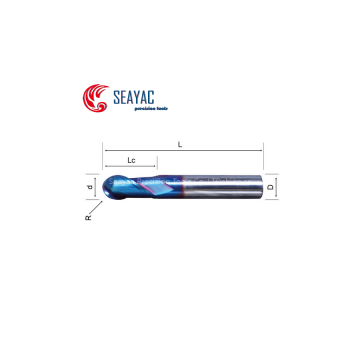 High Hardness ,High Speed Soild Carbide Ball Nose End Mills