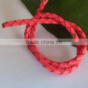 Useful and practical leather cords!!! hign quality red plaited cords