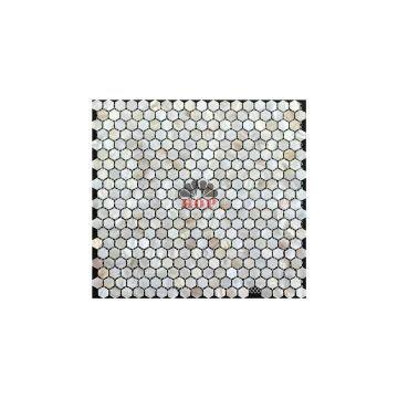 hexagon freshwater shell wall board