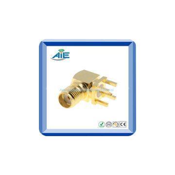 SMA right angle female PCB connector