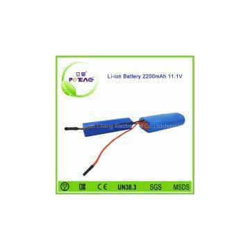 3s1p 18650 lithium battery 12v 2200mah